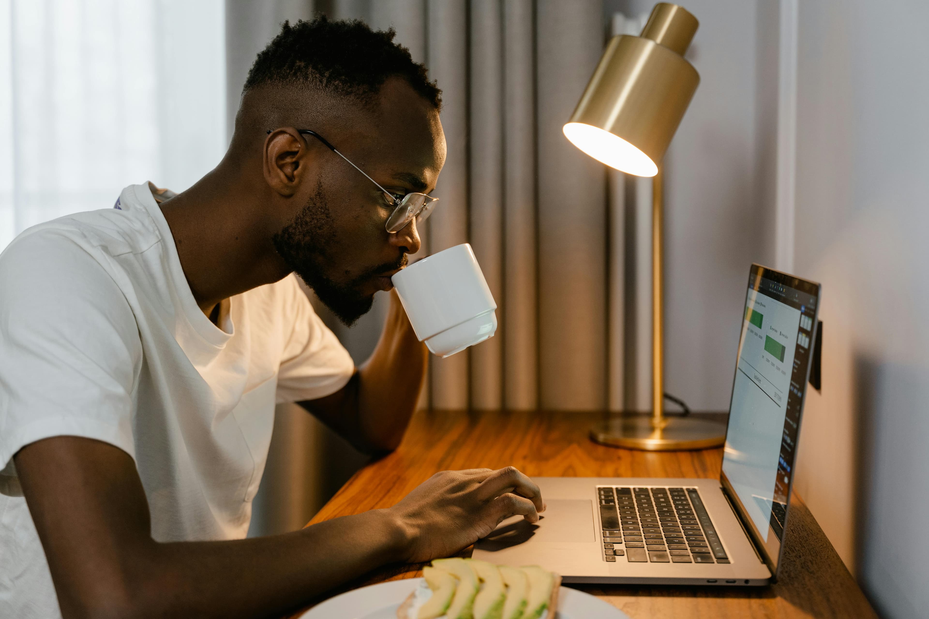 Freelancer working